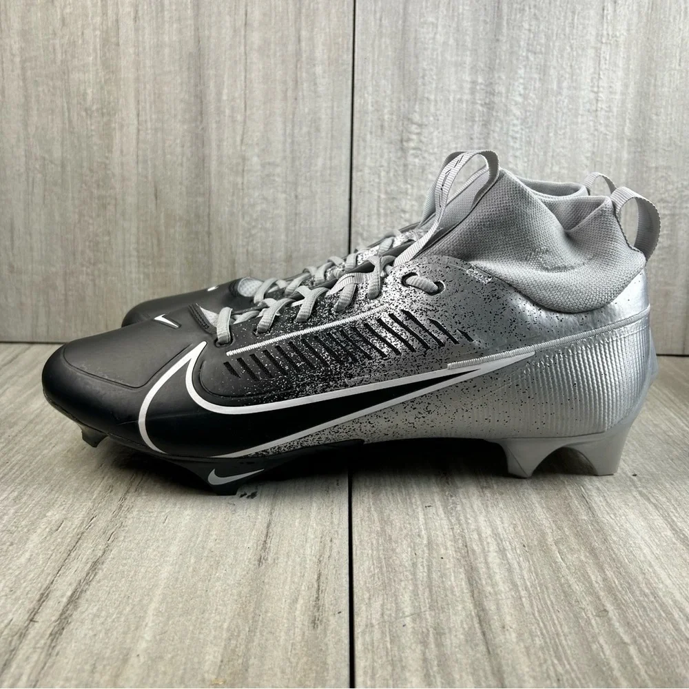 NEW Nike Vapor Edge 360 2 Silver Black Football Cleats hf3454-003 Mens Size 15